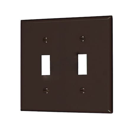 Rectangle Coffee Electrical Switch Plate Plastic